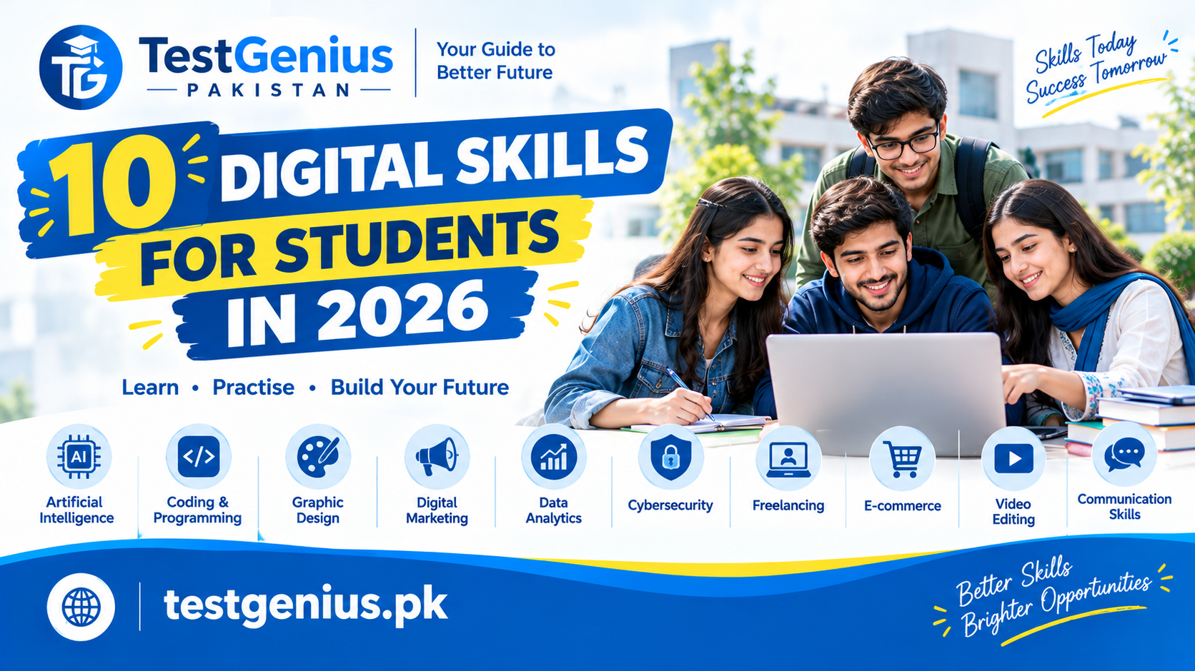 10 Digital Skills Pakistani Students Should Learn in 2026